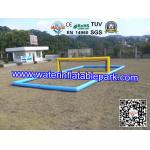 Funny Inflatable Water Games , Inflatable Aqua Park Water Volleyball Field
