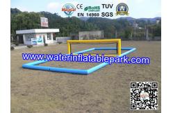 China Funny Inflatable Water Games , Inflatable Aqua Park Water Volleyball Field supplier