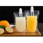 Food Grade Stand Up Plastic Drink Liquid Spout Pouch For Wine Milk Juice Beverage for sale