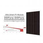 High Efficiency Monocrystalline PV Module Half Cells Bifacial Black Solar Panel for sale