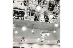 China Decorative Mirror Finish Reflective Ceiling Tiles 595x595mm Aluminum supplier