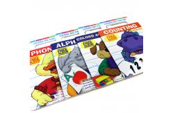 China Soft Cover Saddle Stitching Custom CMYK Childrens Handle Workbook Printing supplier