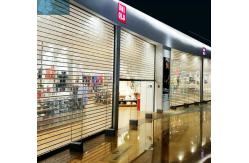 China 4000mm Width 2.2mm PC Panel Aluminum Clear Roller Shutters supplier