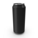 Round Matte Printed 16oz 473ml Black Aluminum Can for sale