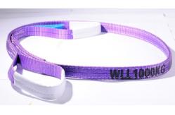 China Large Capacity Polyester Flat Webbing Sling 1 Ton Environmental Friendly supplier