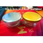 High Transparent Glass Caviar Packaging Jar 1oz 50-60gram FDA Approved
