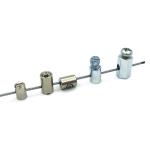 Small Clamp With Screws Cable Gripper Fitted For 1 - 1.5mm Wire Rope for sale
