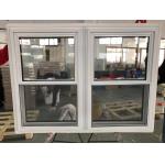 Double Hung UPVC Glass Vertical Window Modern Up Down Sliding Design for sale