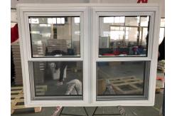 China Double Hung UPVC Glass Vertical Window Modern Up Down Sliding Design supplier