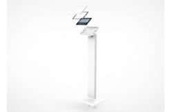 China Cold Rolled Steel Ipad Kiosk Stand Freestanding Holder Powder Coated Finish supplier