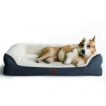 SGS Memory Foam Dog Bed With Removable Washable Cover Polyester for sale