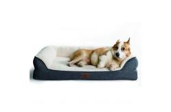 China SGS Memory Foam Dog Bed With Removable Washable Cover Polyester supplier