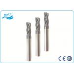 TiAlN Coating Flat End Mill Solid Carbide Cutting Tools 3 - 4 Flute for sale