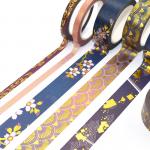 Kpop Rainbow Galaxy Holographic Washi Tape Gold Foil Custom for sale
