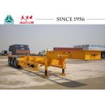 40 Foot Skeletal Container Trailer Three Axle Fuwa Steel Suspension for sale