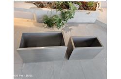 China Geometric Metal Planter Pots Rust Proof With Drainage supplier