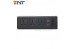 China movable style with double universal power plug clamp on table socket BTS-409 supplier