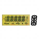 14 Segment LCD Transflective Transparent LCD Display Module Operating Temp -30-+80℃