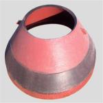 Mn14Cr2 Mn18Cr 540 HB Tensile Crusher Concave Crusher Mantle Bowl Liner for sale