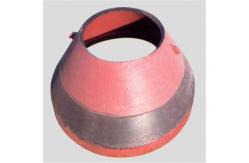 China Mn14Cr2 Mn18Cr 540 HB Tensile Crusher Concave Crusher Mantle Bowl Liner supplier