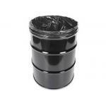 Molded Poly Drum Liner Bags 8 Mil Clear LDPE With Straight Heat - Sealed Seam for sale