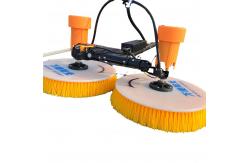 China 7.5 Meter Scalable Handle Dual- Spin Brush for Photovoltaic Panel Cleaning supplier