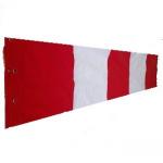 PVC / Nylon Heliport Windsock Red White / Orange White 1.2m 2.4m 3.6m for sale