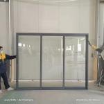 Modern Hurricane Proof Aluminum Sliding Doors Impack Glazed Sliding Door Customizable