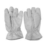 White Thickening ESD Anti Static Heat Resistant Gloves 5mm Grid Style for sale