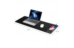 China Large RGB Wireless Charging Gaming Mouse Pad 10W 12 Preset Mode LED Strips supplier