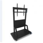 220LBS Electronic Mobile Stand 800x600mm Black Metal 52-86 Inch For Touch Screen Monitor for sale