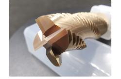 China 45° Cutting Edge Angle Roughing End Mill 75mm Overall Length TiAlN Coating Available supplier