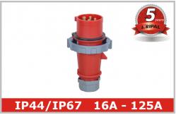 China Red 4 Pin 3H Industrial Plugs And Connectors for Reefer Container supplier