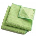40x40cm High Quality Microfiber Towels Green Color Micro Fibre Cloths for sale