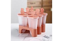 China Reusable Set 6 Irregular PP Ice Popsicle Mould 11.5*11*12.5cm supplier
