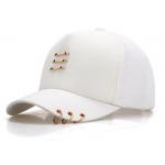 White Color 6 Panels New Era Baseball Caps , Outdoor Sports Ladies Baseball Caps for sale