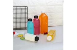 China PET Plastic Beverage Bottles Clear Glass Bottles With Aluminium Screw Cap supplier
