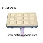12 Keys Outdoor  Access Kiosk Metal Keypad with IP65 Water proof for sale