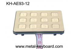 China 12 Keys Outdoor  Access Kiosk Metal Keypad with IP65 Water proof supplier
