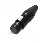Indoor Audio 4-Pin XLR Mount Connector IP40 Protection Class 4-Pole Plug for Wireless Bodypack Headphone Microphone for sale