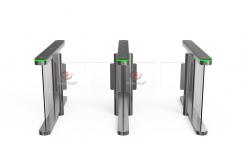 China 10mm Acrylic Automatic Speedlane Swing Turnstile With Alarm Light supplier