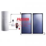 Split Pressurized Solar Water Heater Flat Plate Collector Flat Panel Thermal Collector Solar Water Heating System for sale