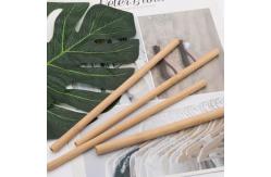 China Handmade Bamboo Drinking Straw Sets Reusable with Straw Cleaning Brush supplier