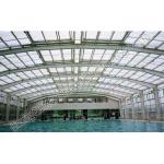 Durable Steel Structures Space Frame Roof  Swimming Pool Cover Simple Installation for sale