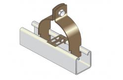 China Strut Mount Vibration Damping Routing Clamps For Pipe Lines supplier