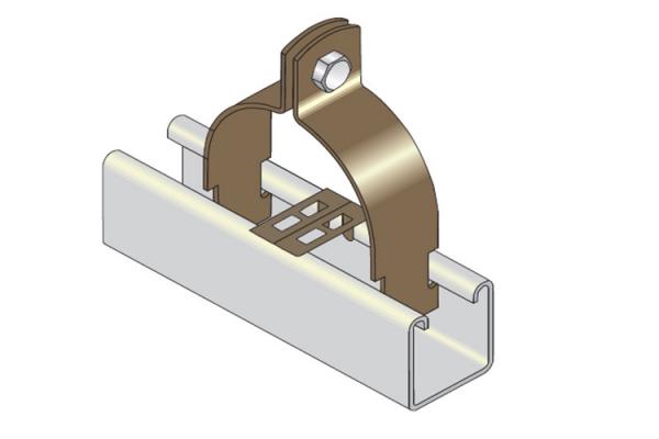 Strut Mount Vibration Damping Routing Clamps For Pipe Lines