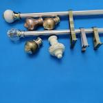 6.3m Silver Decorative Adjustable Tension Curtain Rod for sale