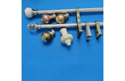 China 6.3m Silver Decorative Adjustable Tension Curtain Rod supplier