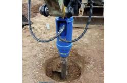 China 1-2t Excavator Backhoe Hydraulic Earth Auger Drill With S4 Auger supplier