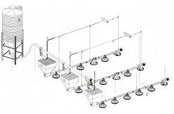 China Steel Poultry Farm Automatic Feeding System For Broilers And Layers supplier